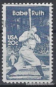 Sellos: ESTADOS UNIDOS 1983 - BABE RUTH - USADO